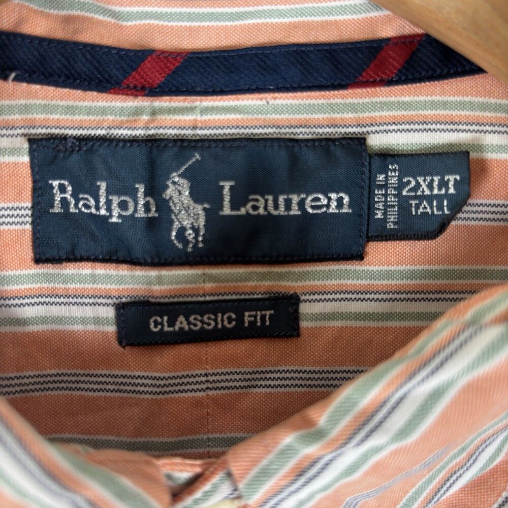 Ralph Lauren Button Down Shirt Men’s Size 2XLT (TALL) Classic Fit Long Sleeve - Picture 2 of 9